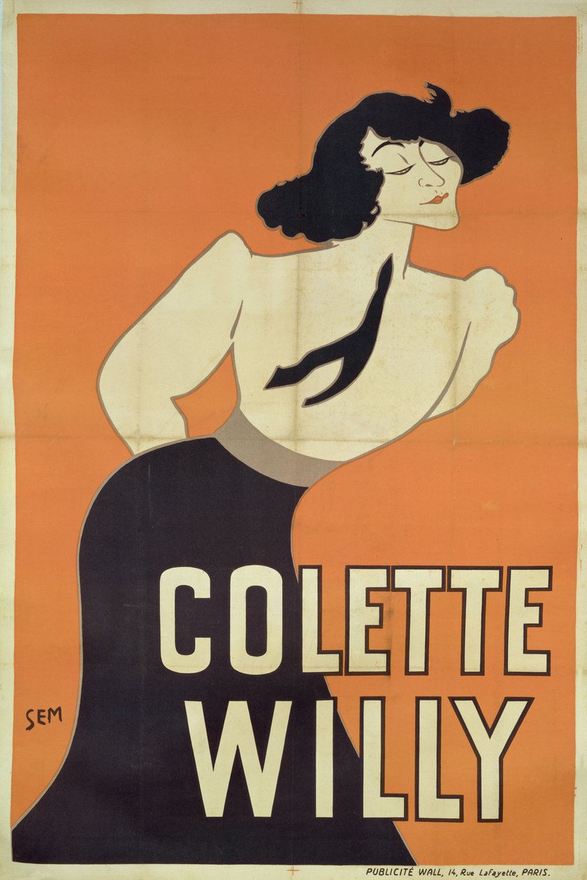 Poster met Afbeelding van Colette Willy (1873-1954) door Sem