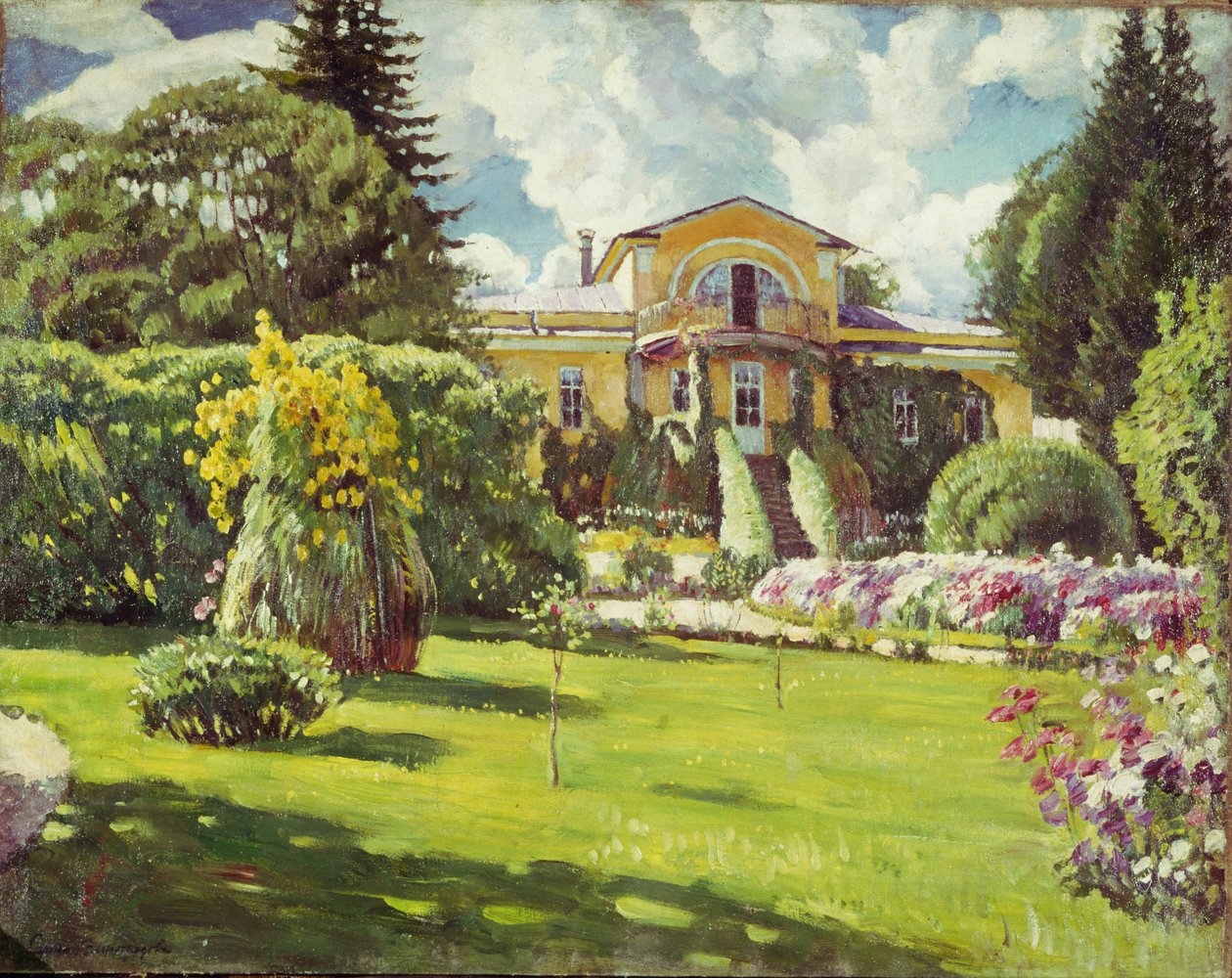 Dacha bij Moskou door Sergei Arsenevich Vinogradov