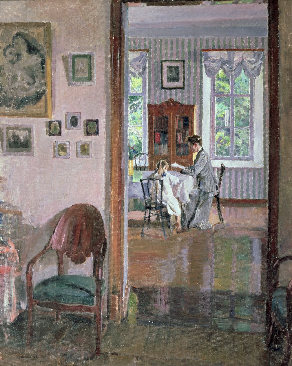 Interieur door Sergei Arsenevich Vinogradov