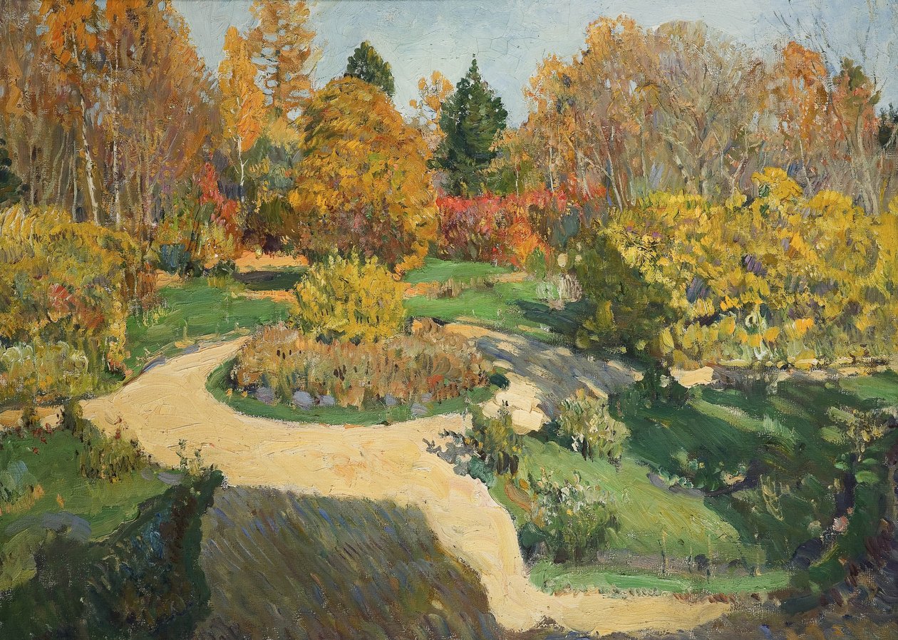 De Tuin in de Herfst, 1910 door Sergei Arsenevich Vinogradov