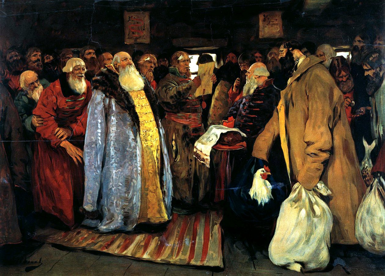 Aankomst van een voivode, 1907 door Sergei Vasilyevich Ivanov