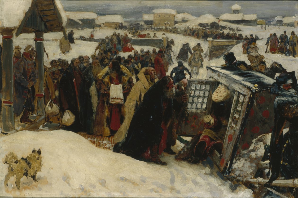 Aankomst van een voivode, 1907 door Sergej Vasilevic Ivanov