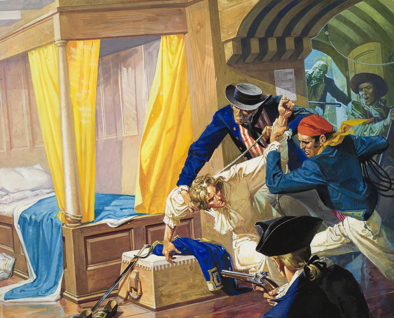 Kapitein William Bligh (1754-1817) (gouache op papier) door Severino Baraldi