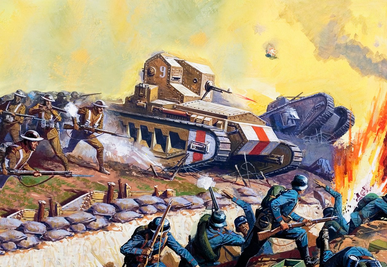 Tanks aan het westelijk front door Severino Baraldi
