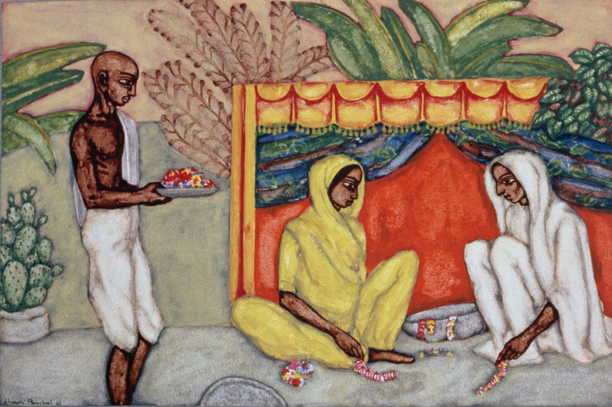 Krans Maken, 1986 door Shanti Panchal