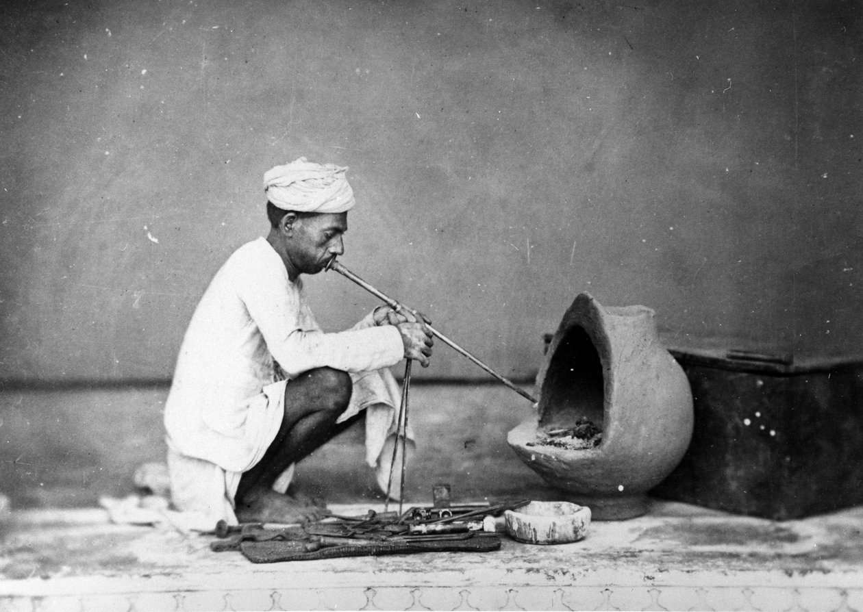 Goudsmid, ca. 1863 door Shepherd and Robertson