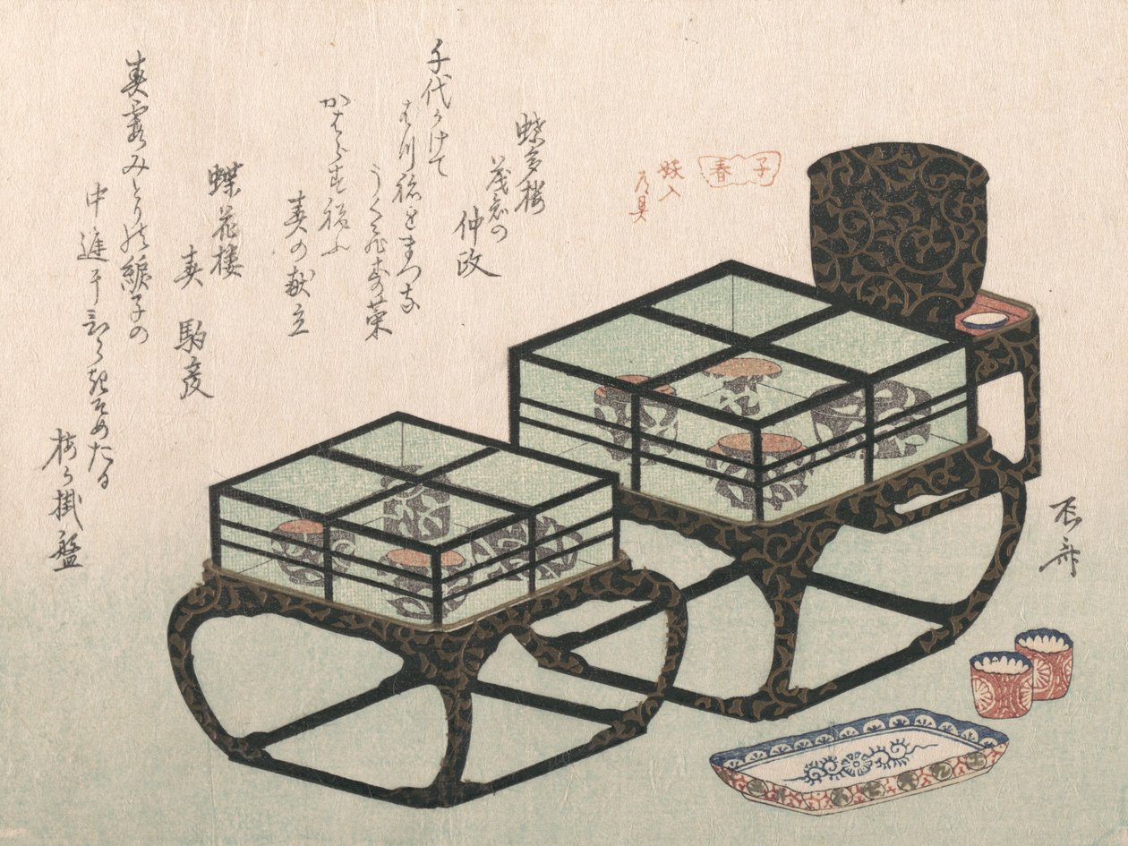 Kleine Eettafels, waarschijnlijk 1816 door Shinsai