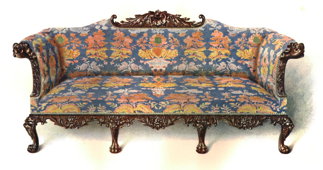 Mahoniehouten Sofa door Shirley Charles Llewellyn Slocombe