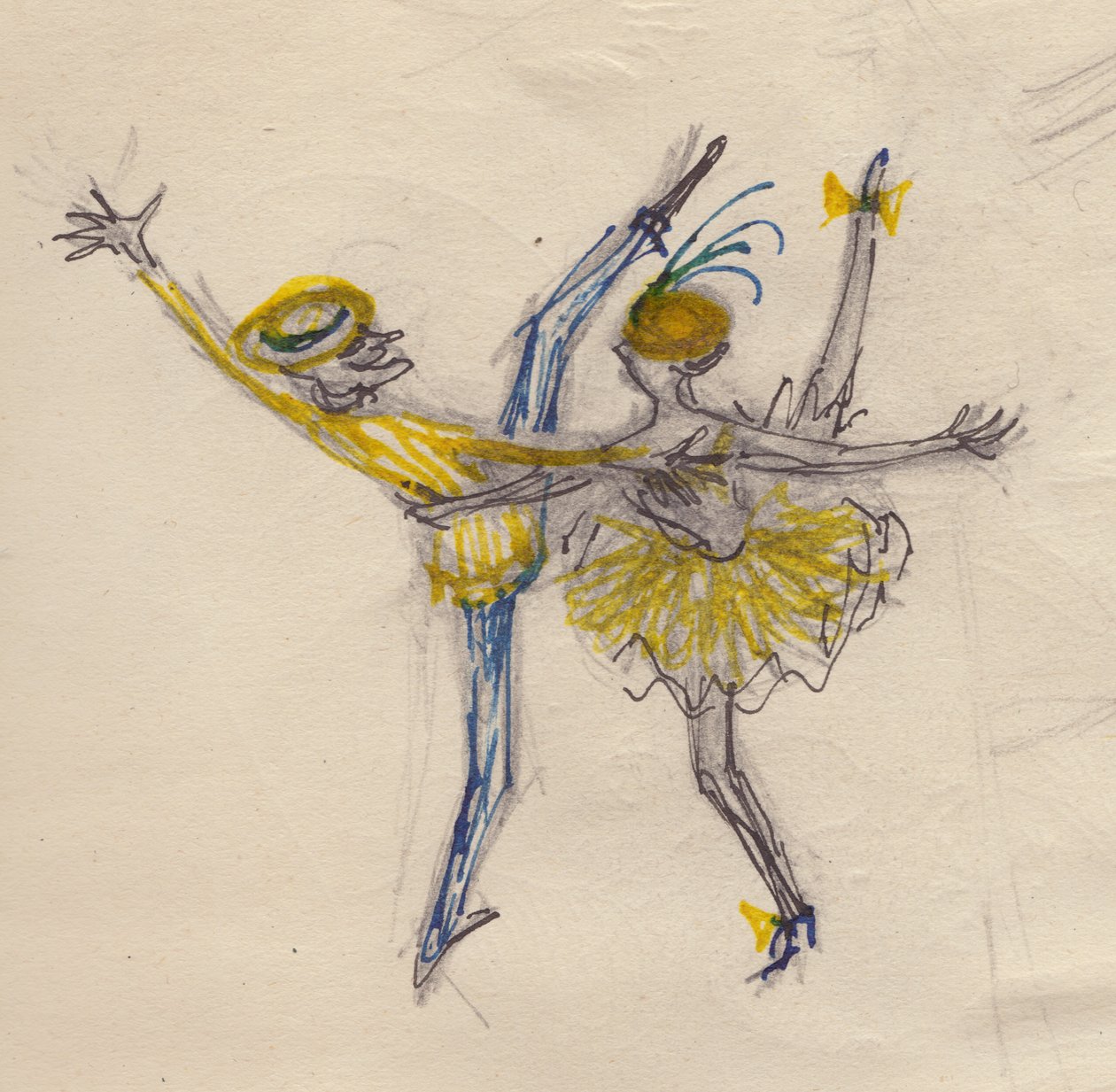 Dansend paar, c1950 door Shirley Markham
