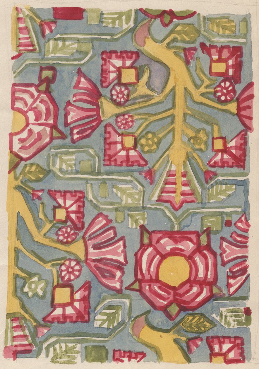 Bloemontwerp, ca. 1950 door Shirley Markham