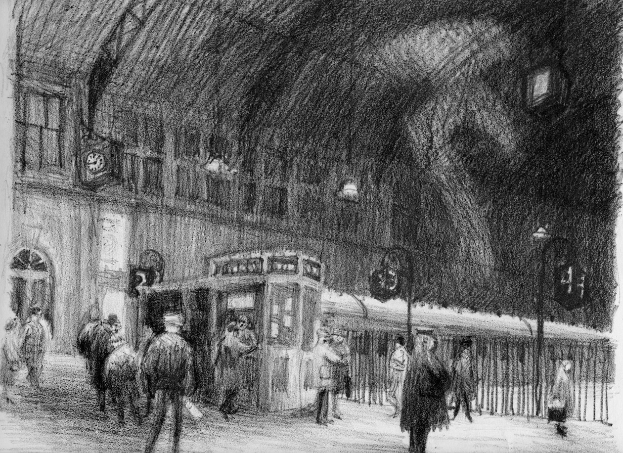 Treinstation door Shirley Markham