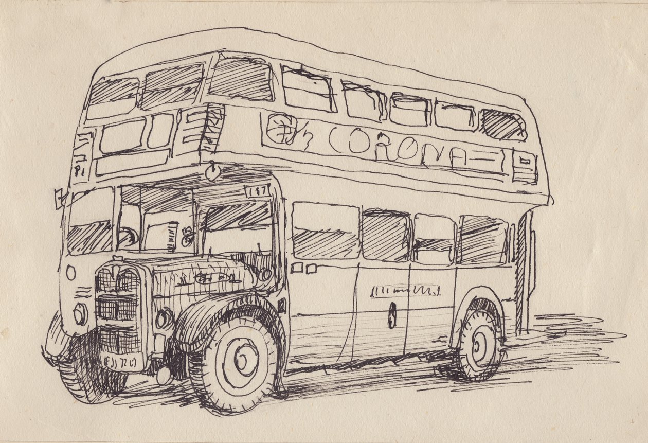 Routemaster bus, 1951 door Shirley Markham