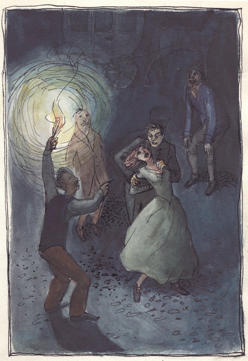 Vrouw wordt ontvoerd, 1952 door Shirley Markham