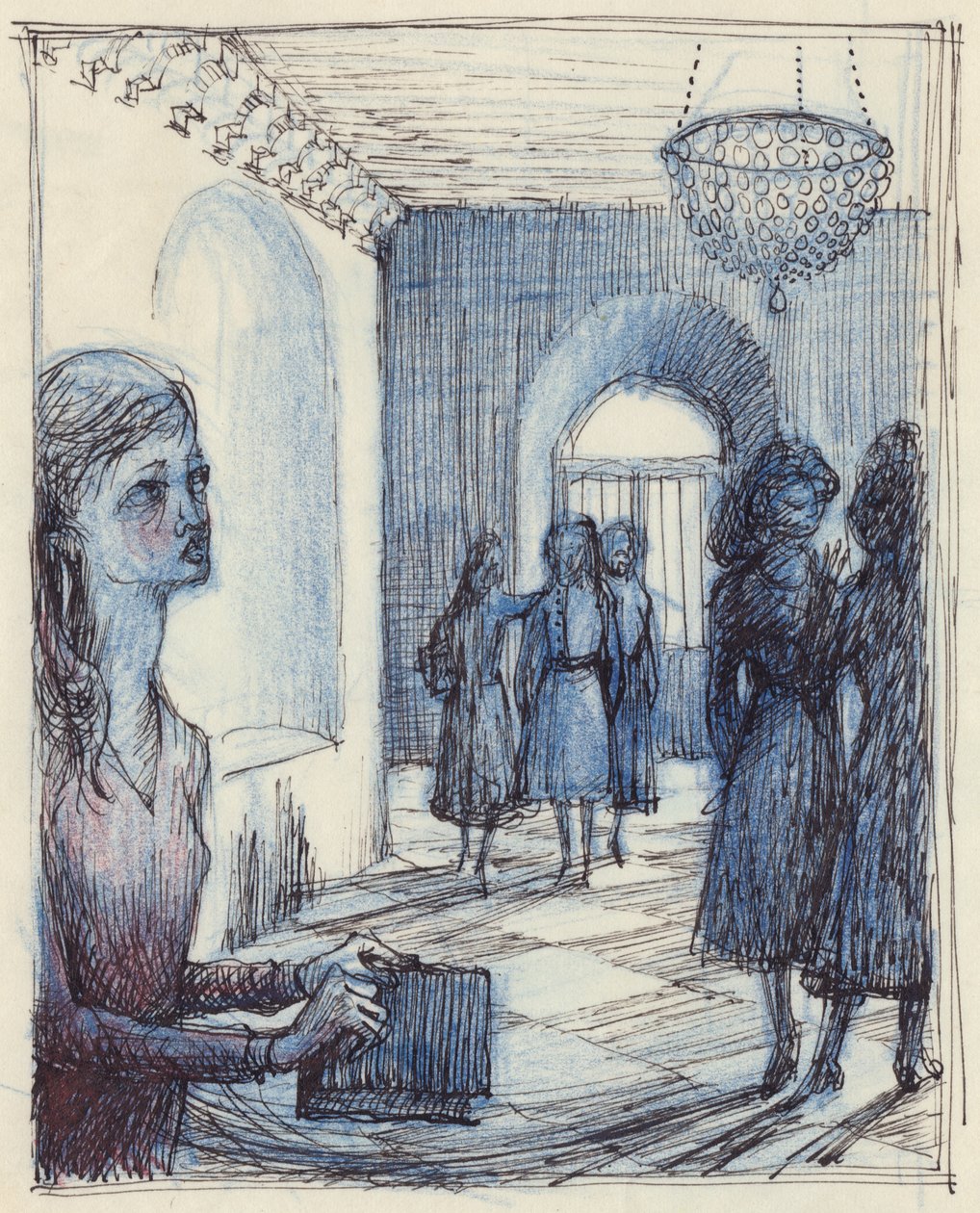 Vrouw met een portemonnee, c1952 door Shirley Markham
