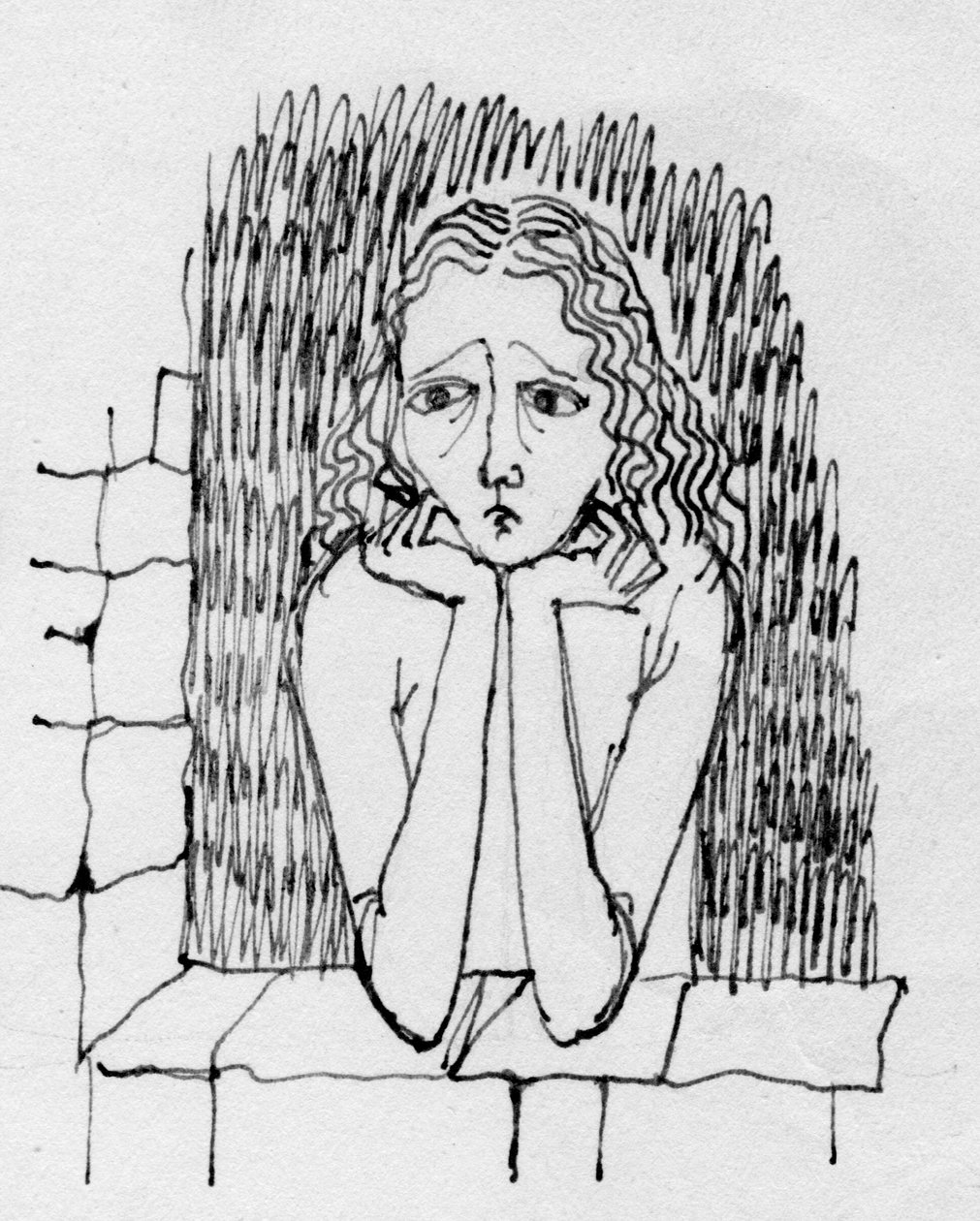 Bezorgde vrouw door Shirley Markham