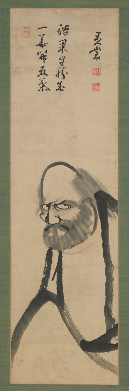 Bodhidharma, Edo-periode, 18e-19e eeuw door Hishida shunso