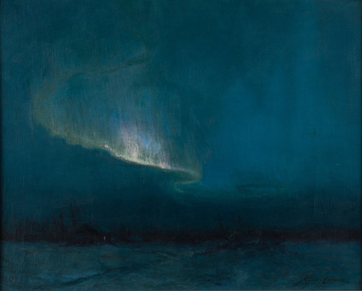 Het noorderlicht, 1926 door Sidney Laurence