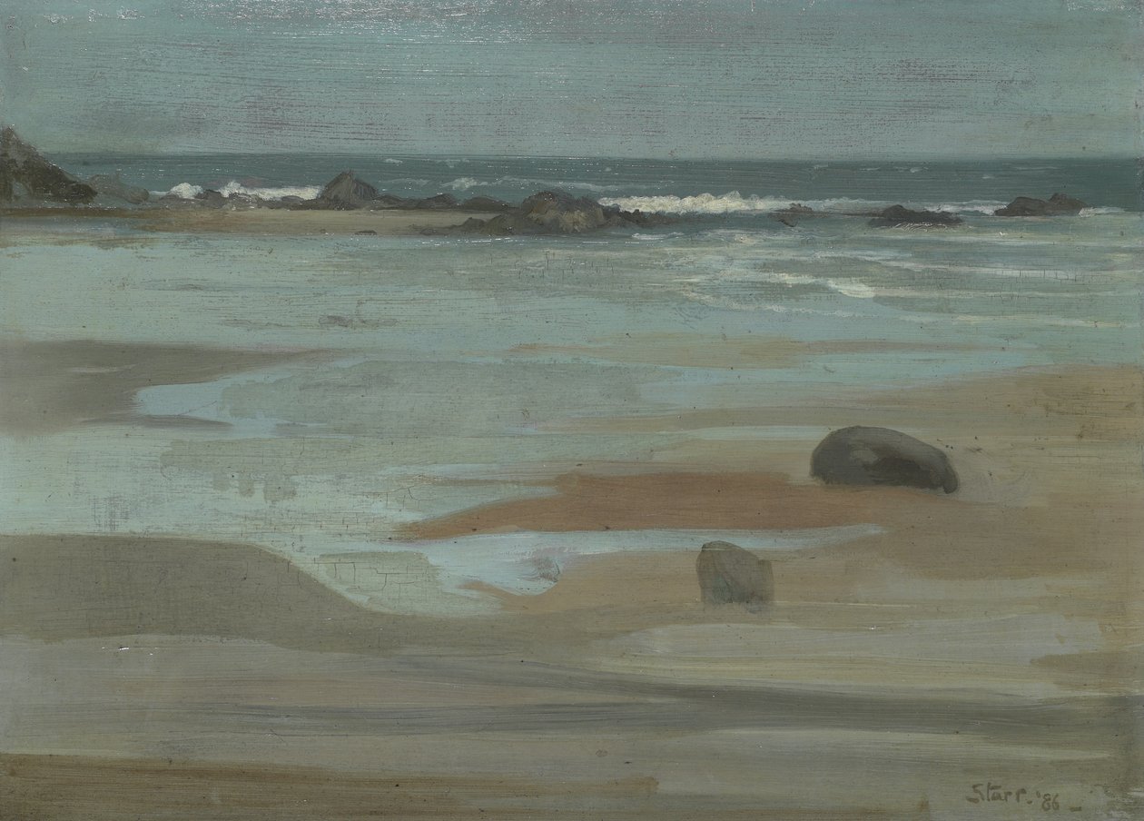Strand, uitkijkend naar Zee door Sidney Starr