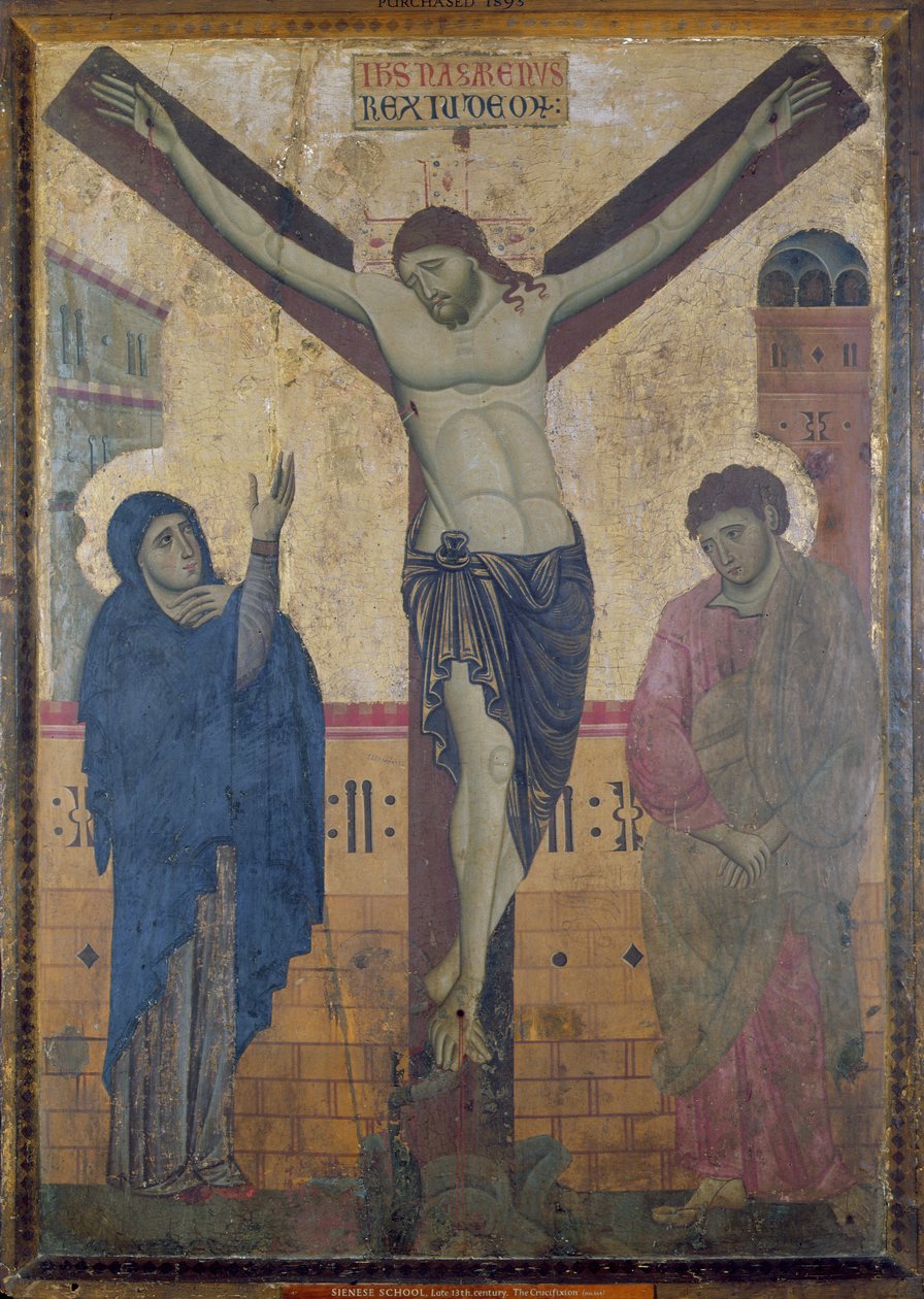 Kruisiging door Sienese School