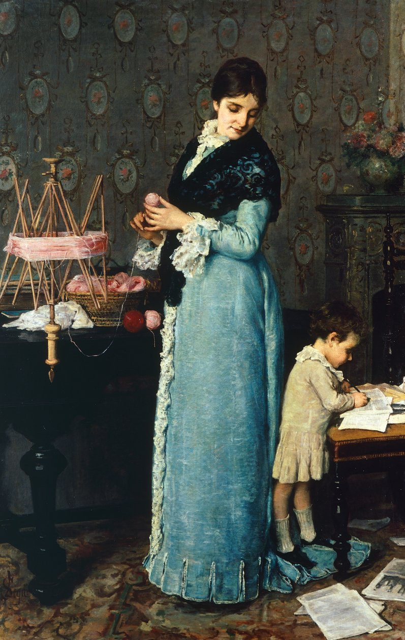 Moeder, door Silvestro Lega door Silvestro Lega