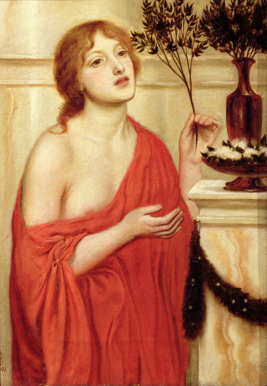 In de tempel van Venus, 1863 door Simeon Solomon