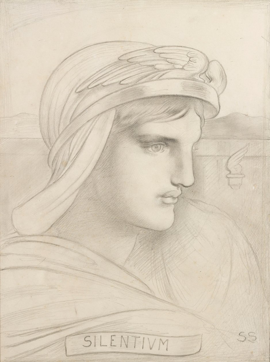 Silentium door Simeon Solomon
