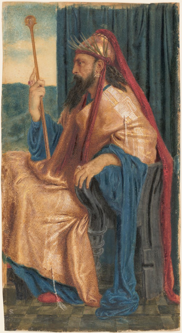Koning Salomo door Simeon Solomon