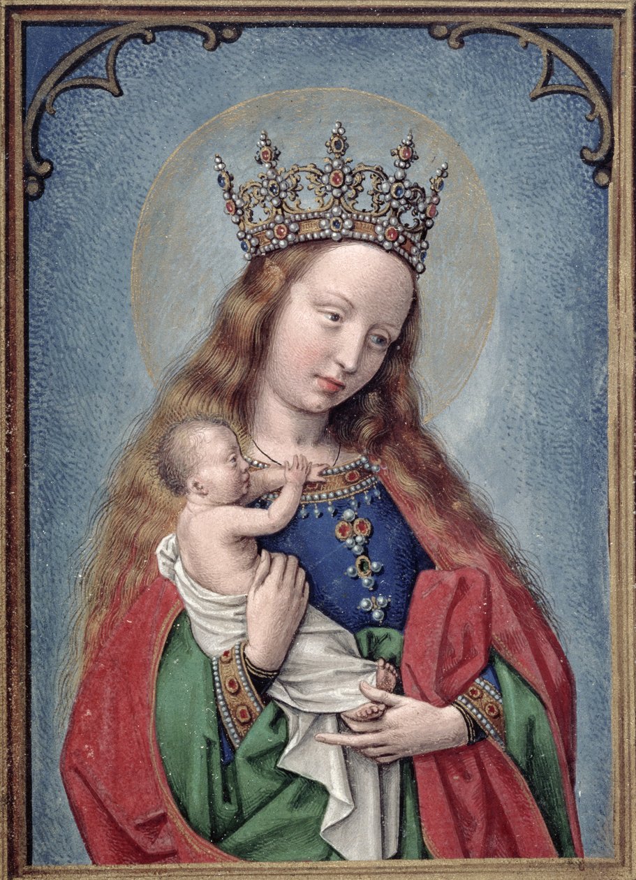 Maagd en Kind, ca. 1530 door Simon Bening