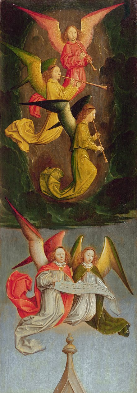 Een koor van engelen, 1459 door Simon Marmion