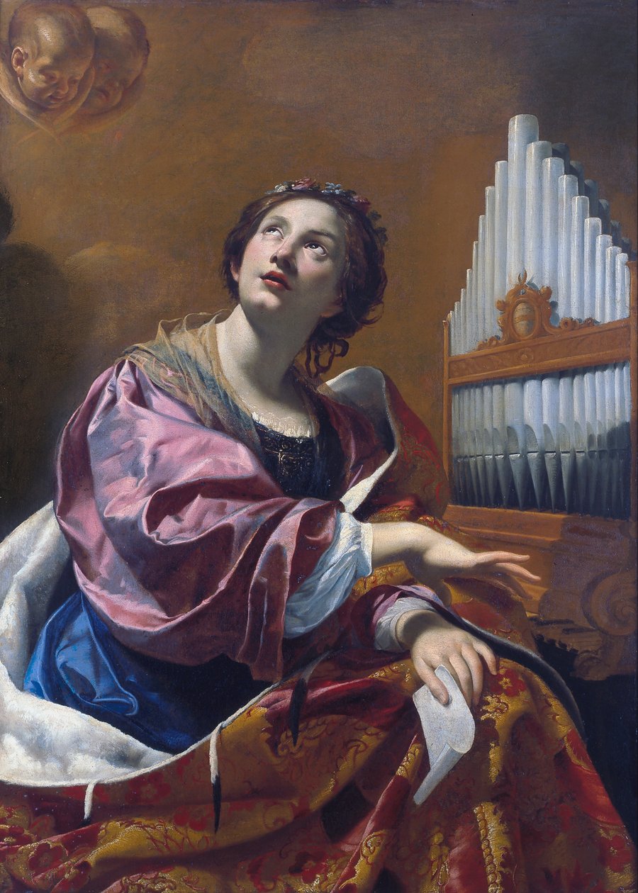 Heilige Cecilia door Simon Vouet
