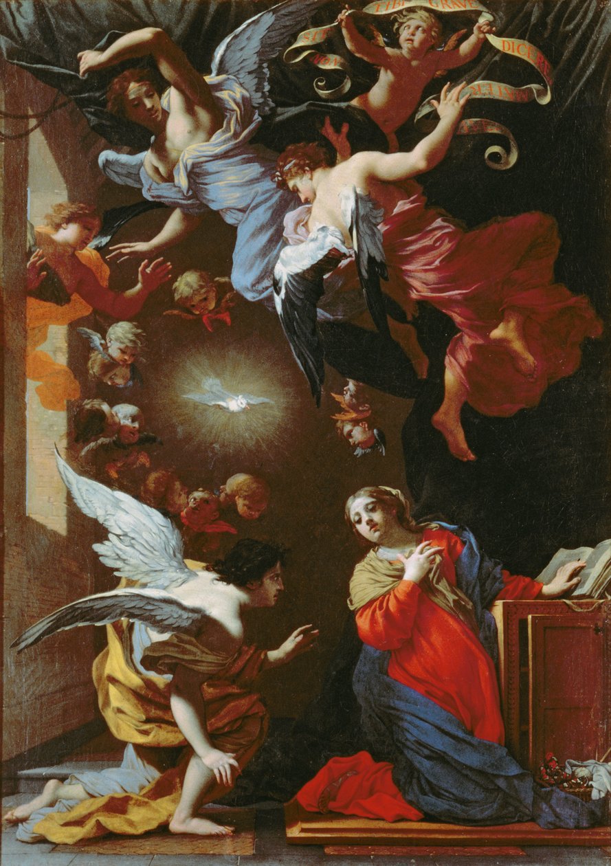 De Annunciatie, ca. 1650-60 door Simon Vouet