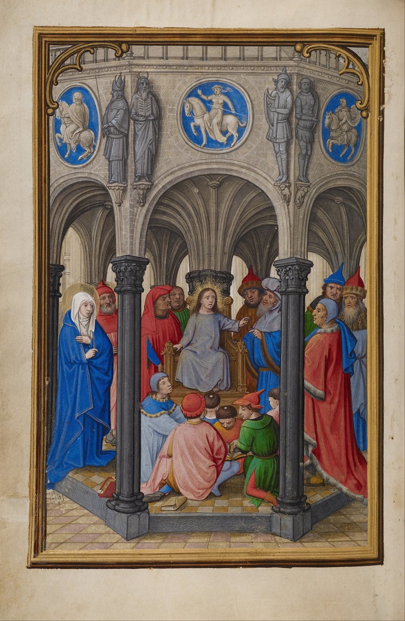 Het Dispuut in de Tempel door Simon Bening