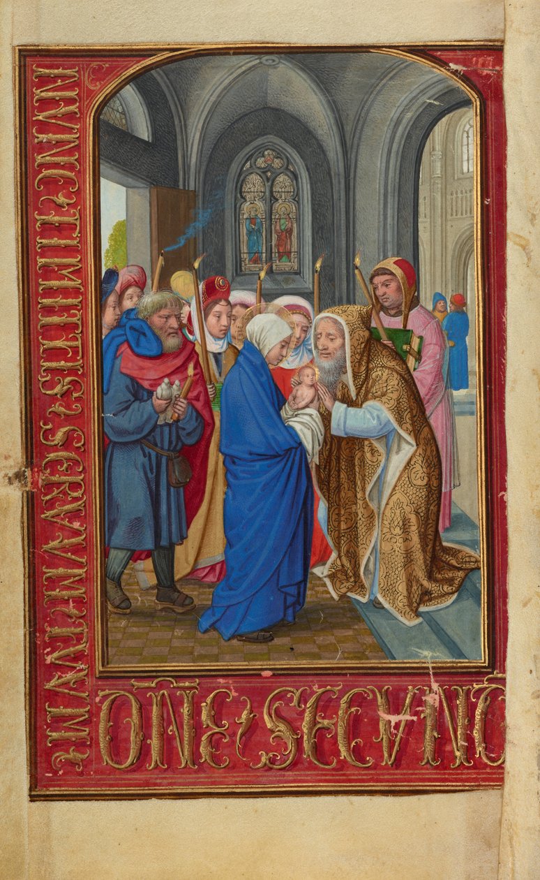 De presentatie in de tempel door Simon Bening