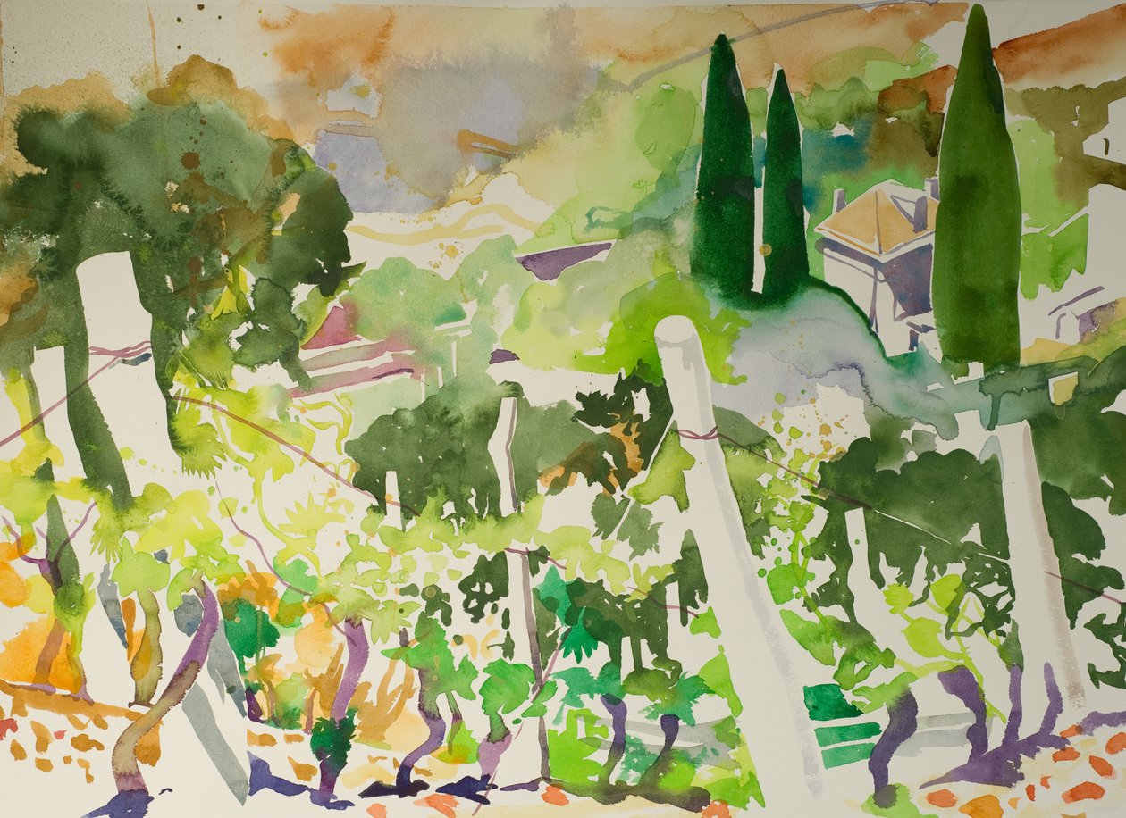 La Billiere (aquarel op papier) door Simon Fletcher
