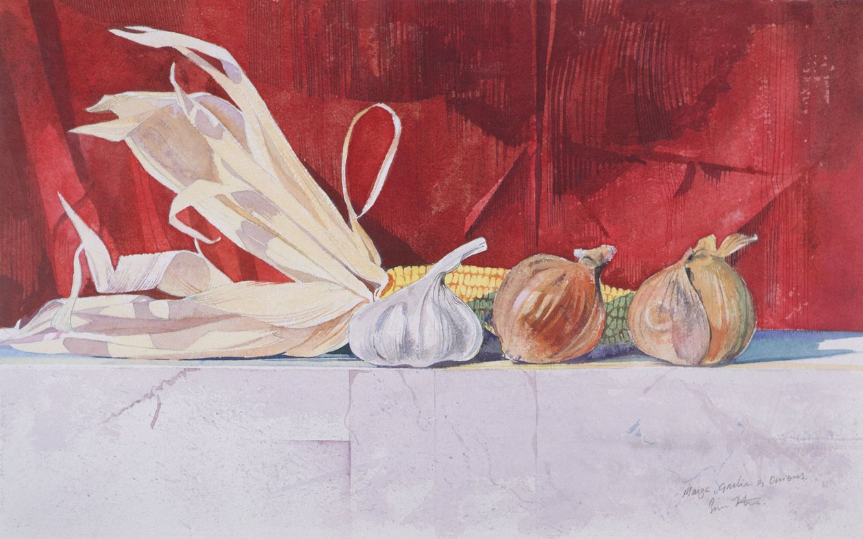 Maïs, ui en knoflook door Simon Fletcher