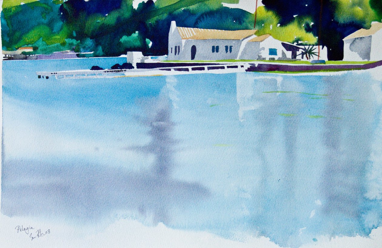 Pelagia, 2008 (aquarel) door Simon Fletcher