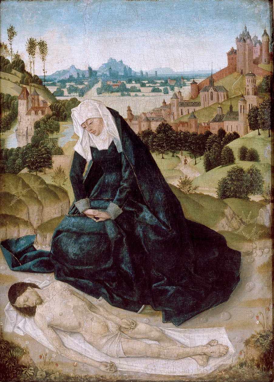 Pieta, 15e eeuw door Simon Marmion