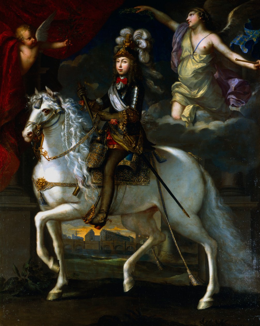 Lodewijk XIV Koning van Frankrijk, 1648 door Simon Vouet