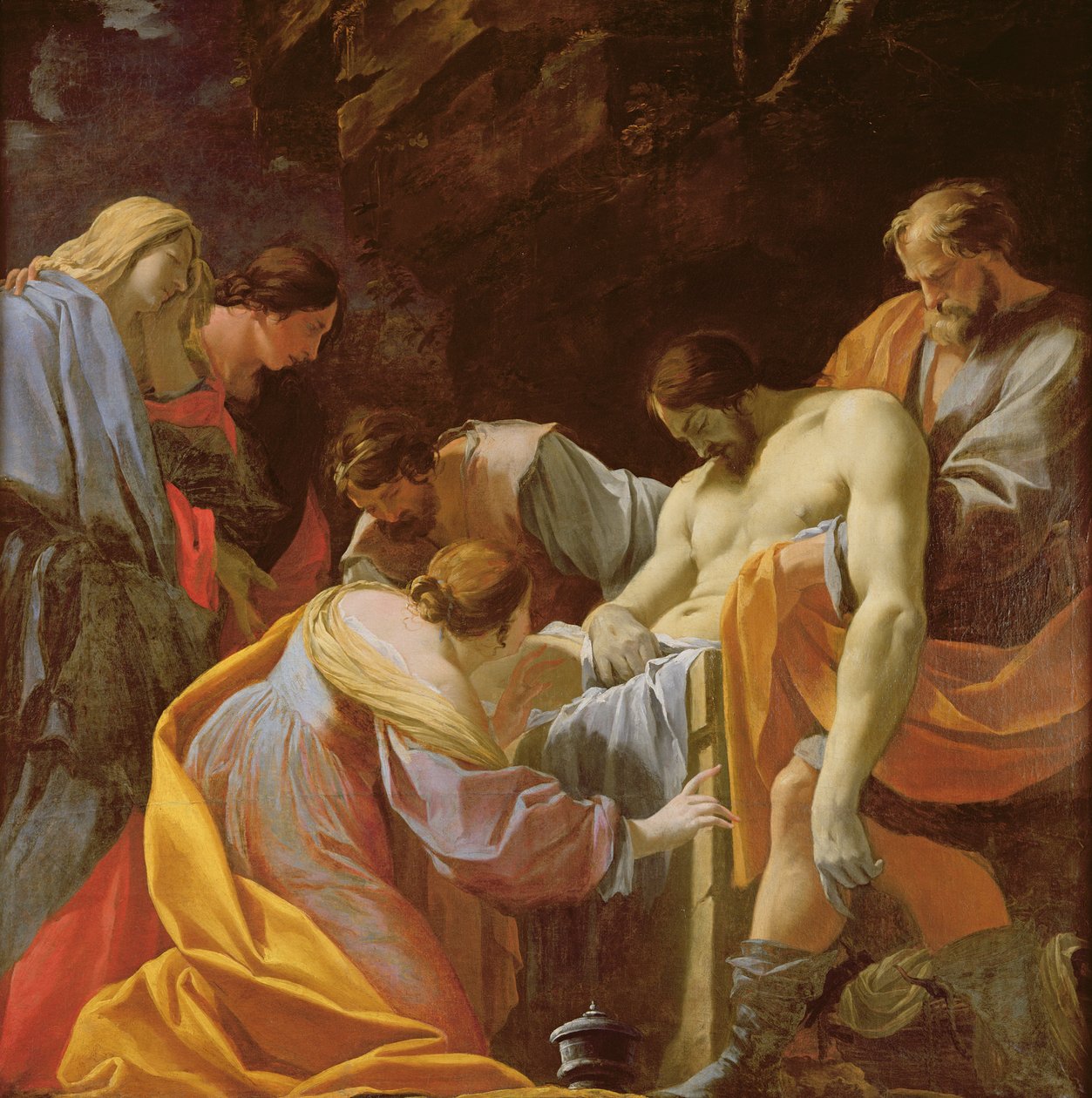De Graflegging van Christus door Simon Vouet