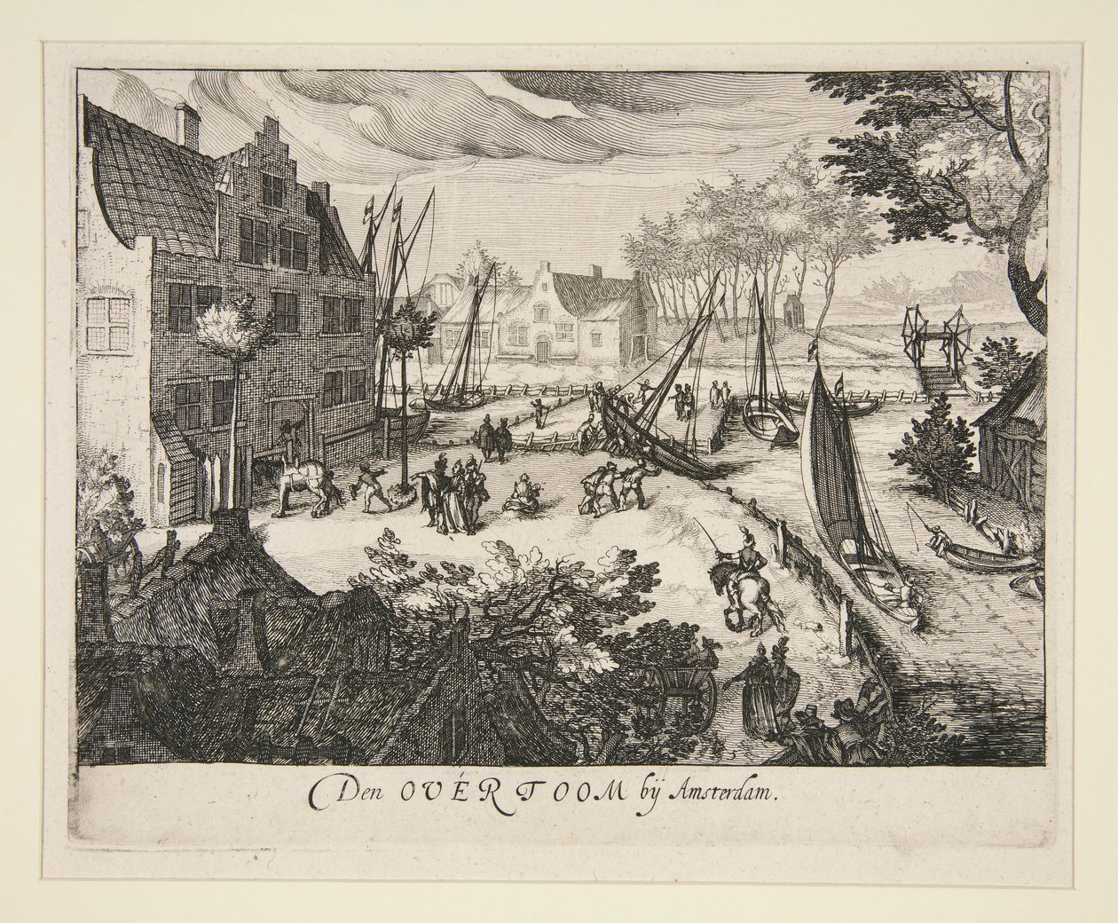 De Overtoom bij Amsterdam door Simon Wynhoutsz Frisius