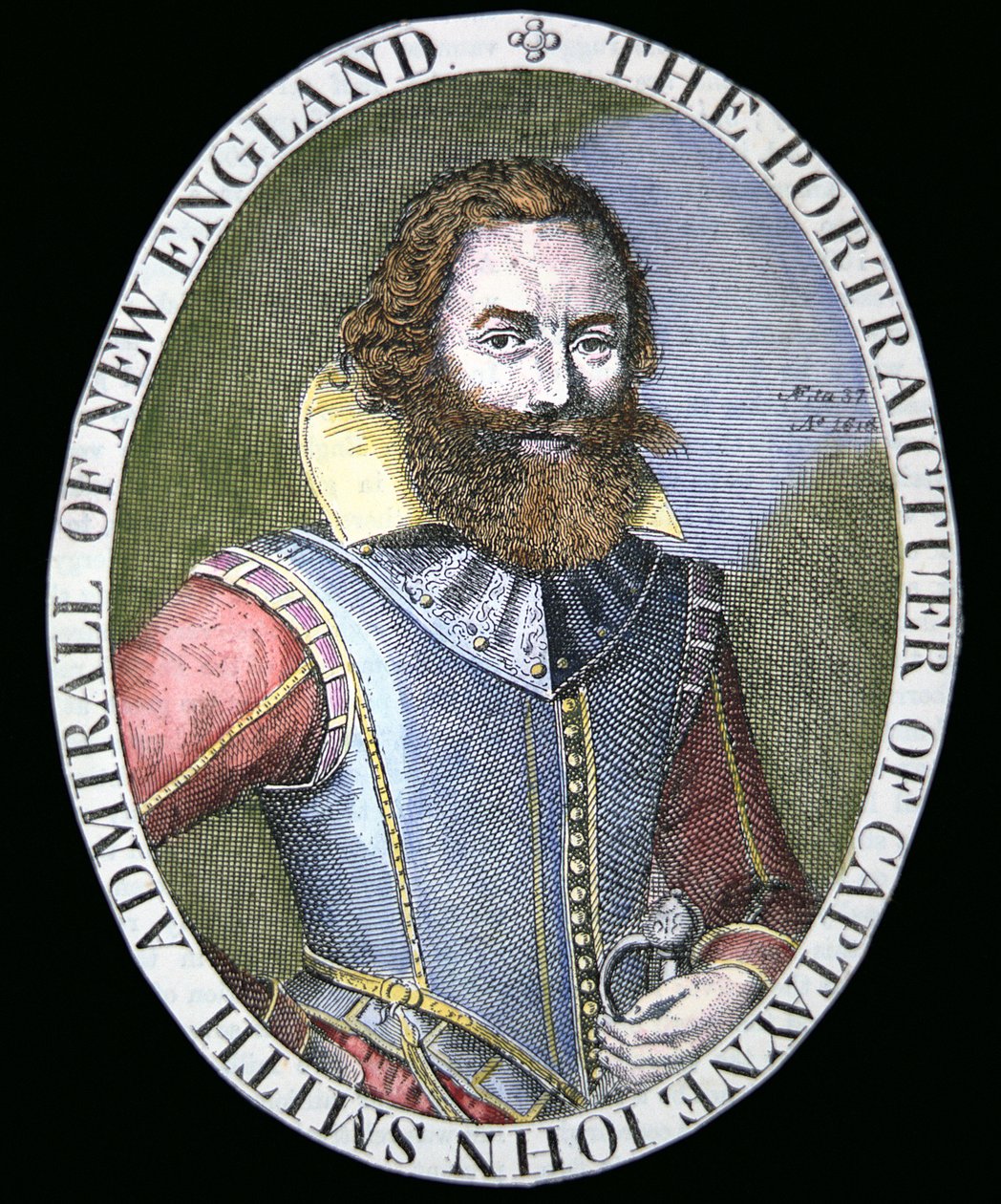 Kapitein John Smith (1580-1631) door Simon de Passe