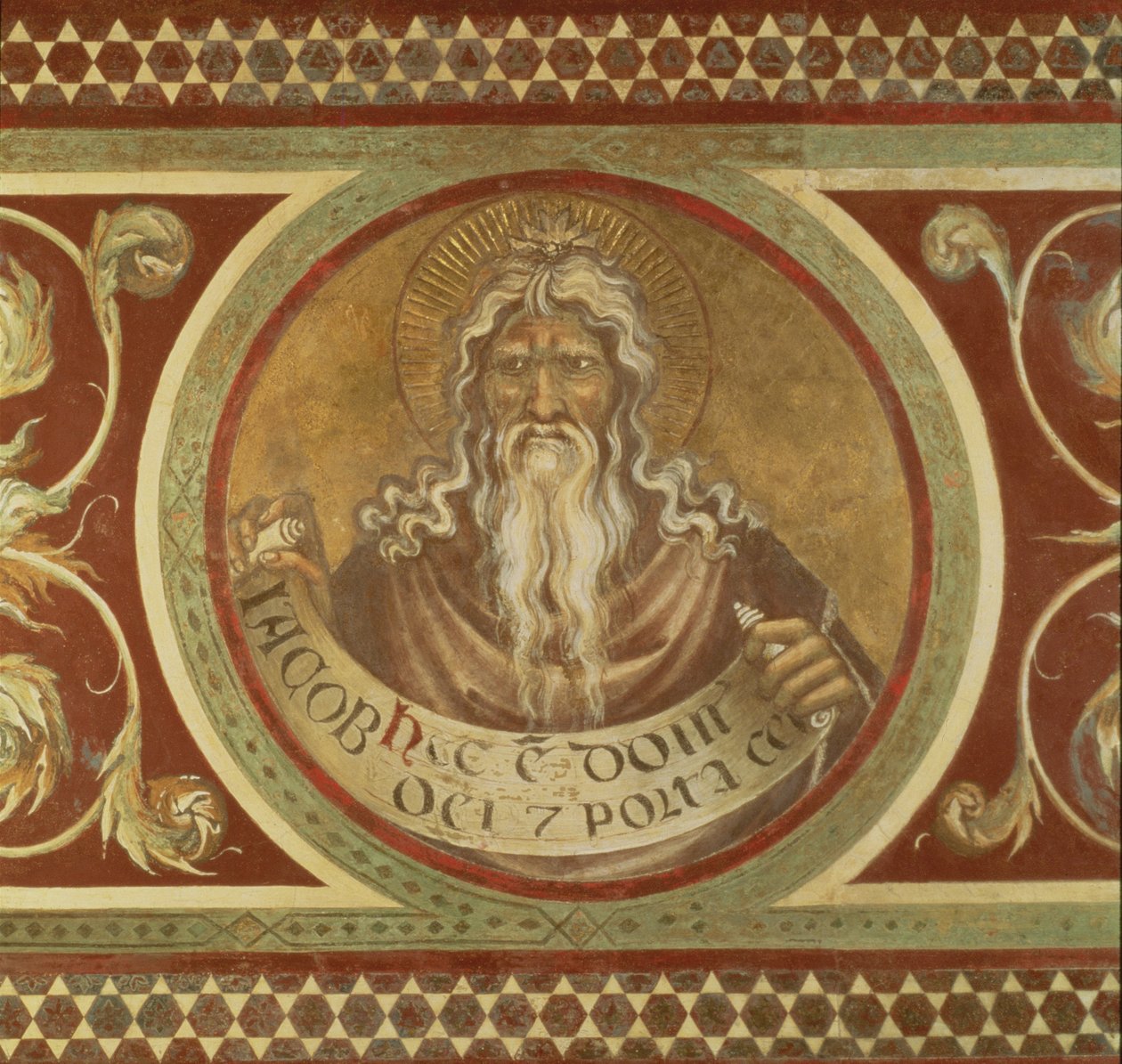 Maesta: Jacob, detail van het frame, 1315 (detail) door Simone Martini