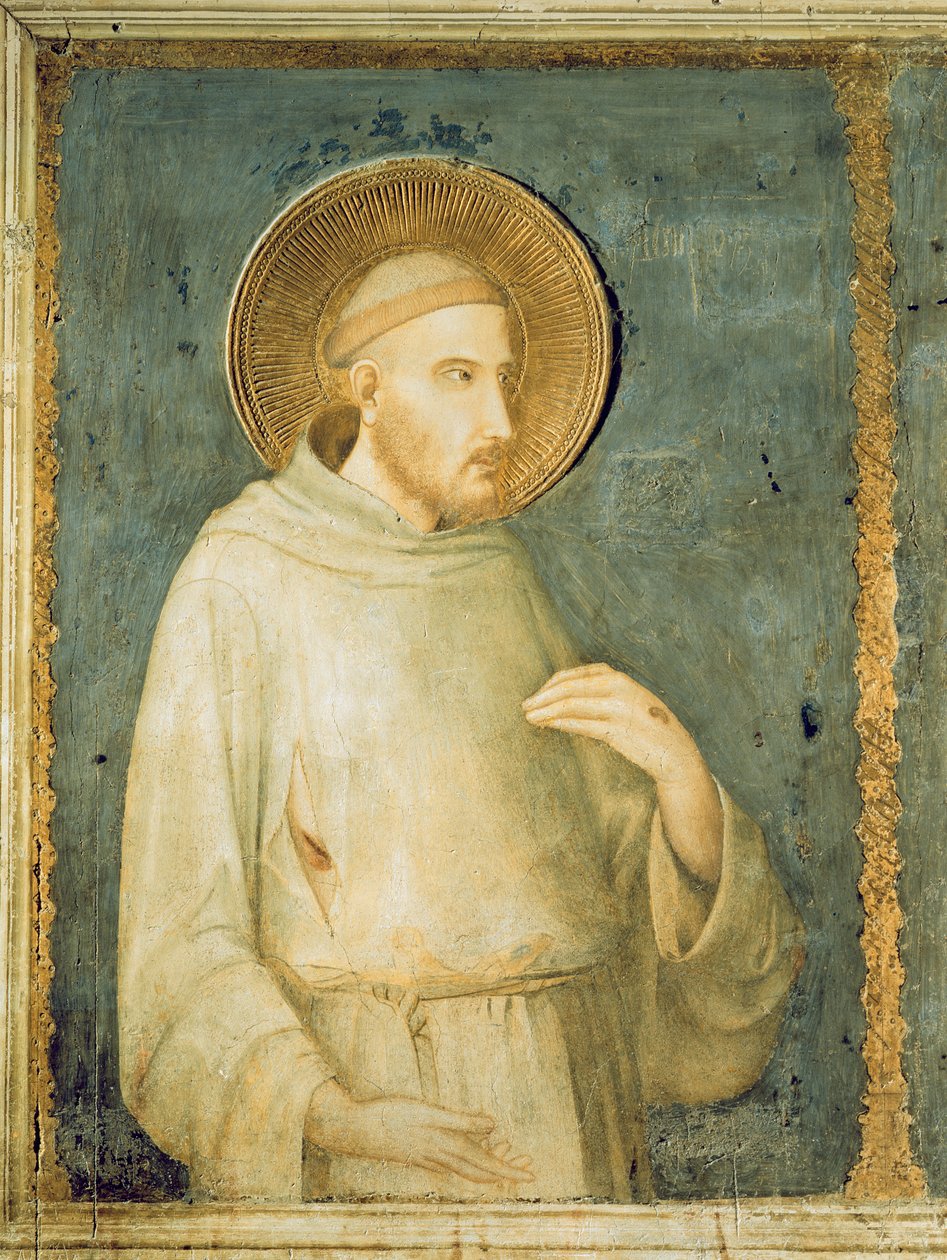 Sint Franciscus, 1318 door Simone Martini