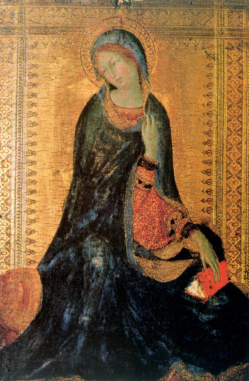 Madonna van de Aankondiging, c1304-1344 door Simone Martini
