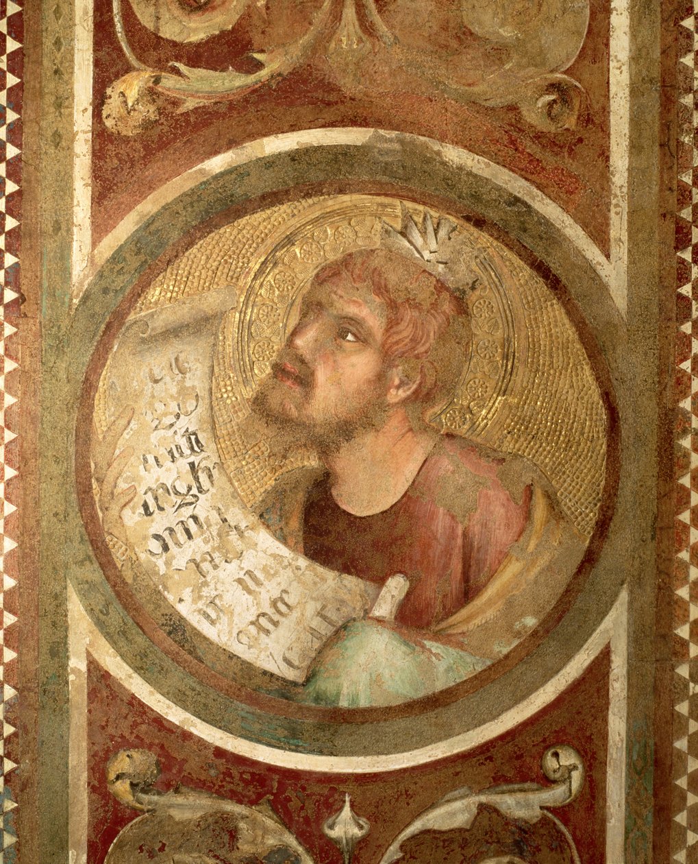 Maesta: Maleachi (detail) door Simone Martini