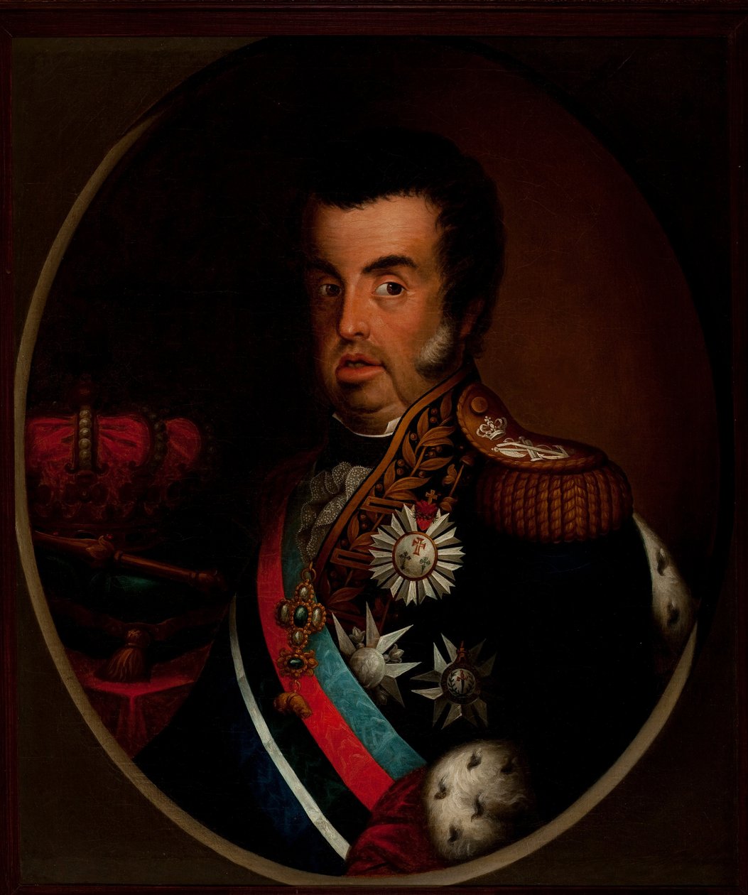 Portret van Dom João VI (ca. 1820) door Simplicio Rodrigues de Sa