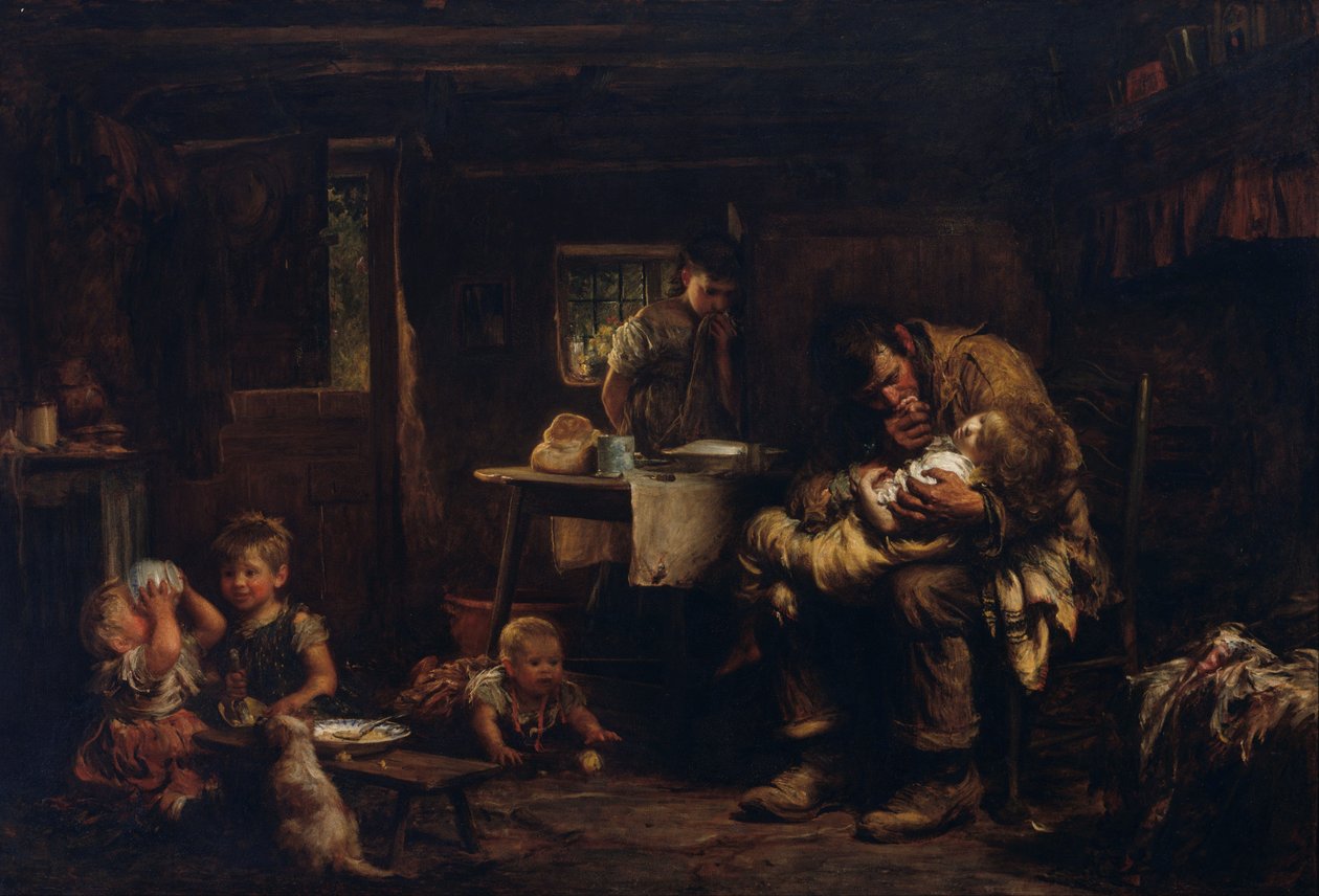 De weduwnaar door Sir Luke Fildes