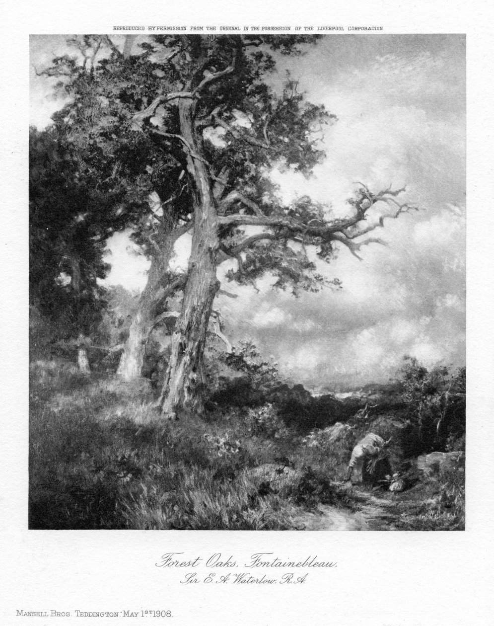 Bos Eiken, Fontainebleau door Sir Ernest Albert Waterlow