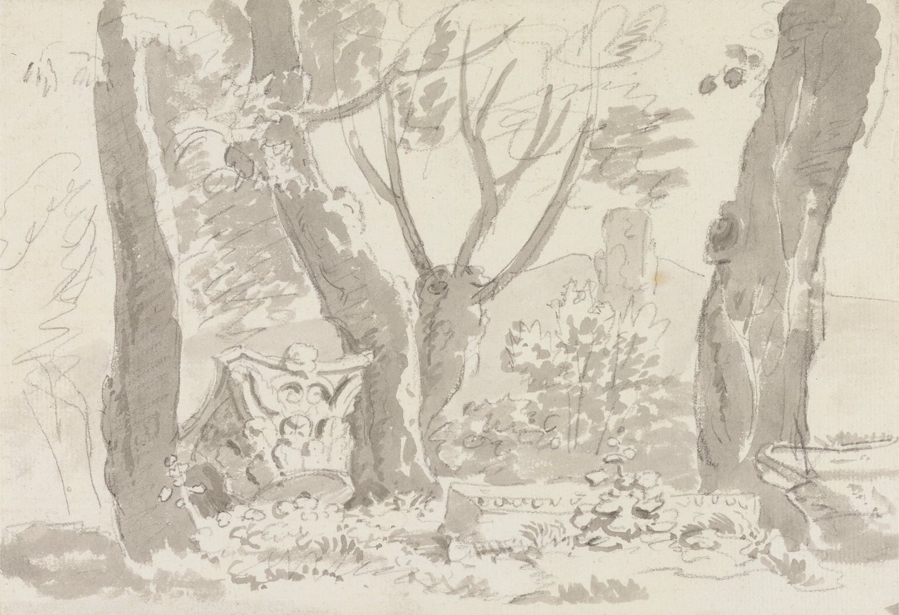 Palatijnse heuvel door Sir George Howland Beaumont seventh Baronet