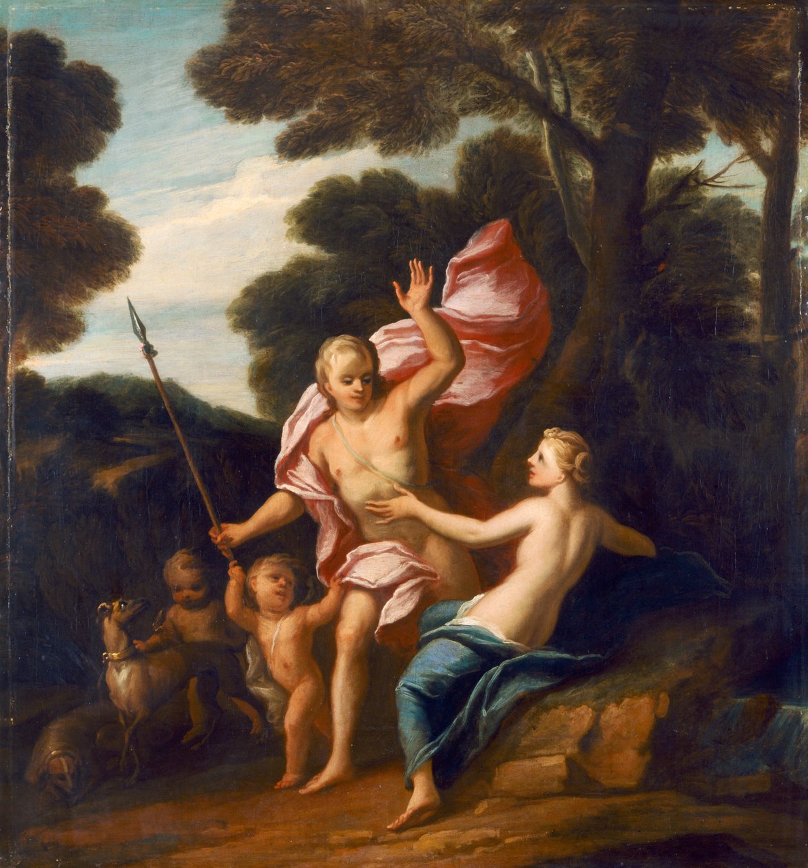 Venus en Adonis door Sir James Thornhill
